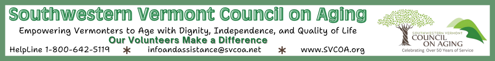 Southwestern Vermont Council on Aging, Volunteer Program's Banner