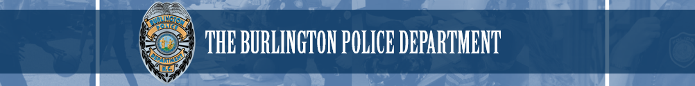 Burlington Police Department's Banner