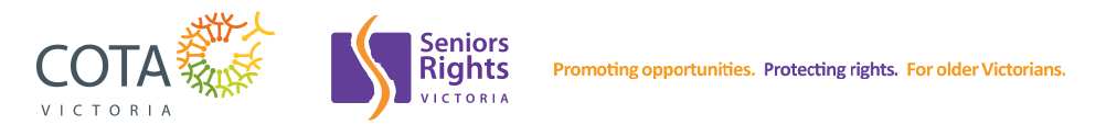 COTA Victoria and Seniors Rights Victoria's Better Impact homepage