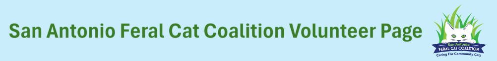 San Antonio Feral Cat Coalition's Banner