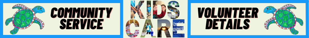 KIDS CARE Volunteer Banner