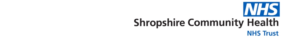 Shropshire Community NHS Trust's Banner