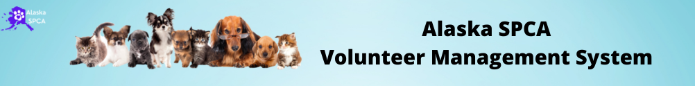 Alaska SPCA Volunteer System's Banner