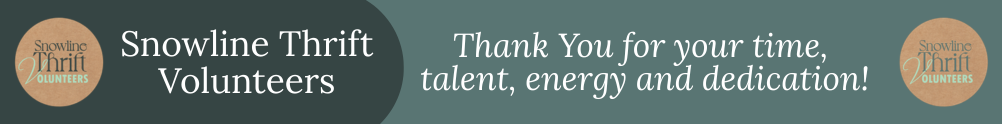 Snowline Thrift Volunteers's Banner
