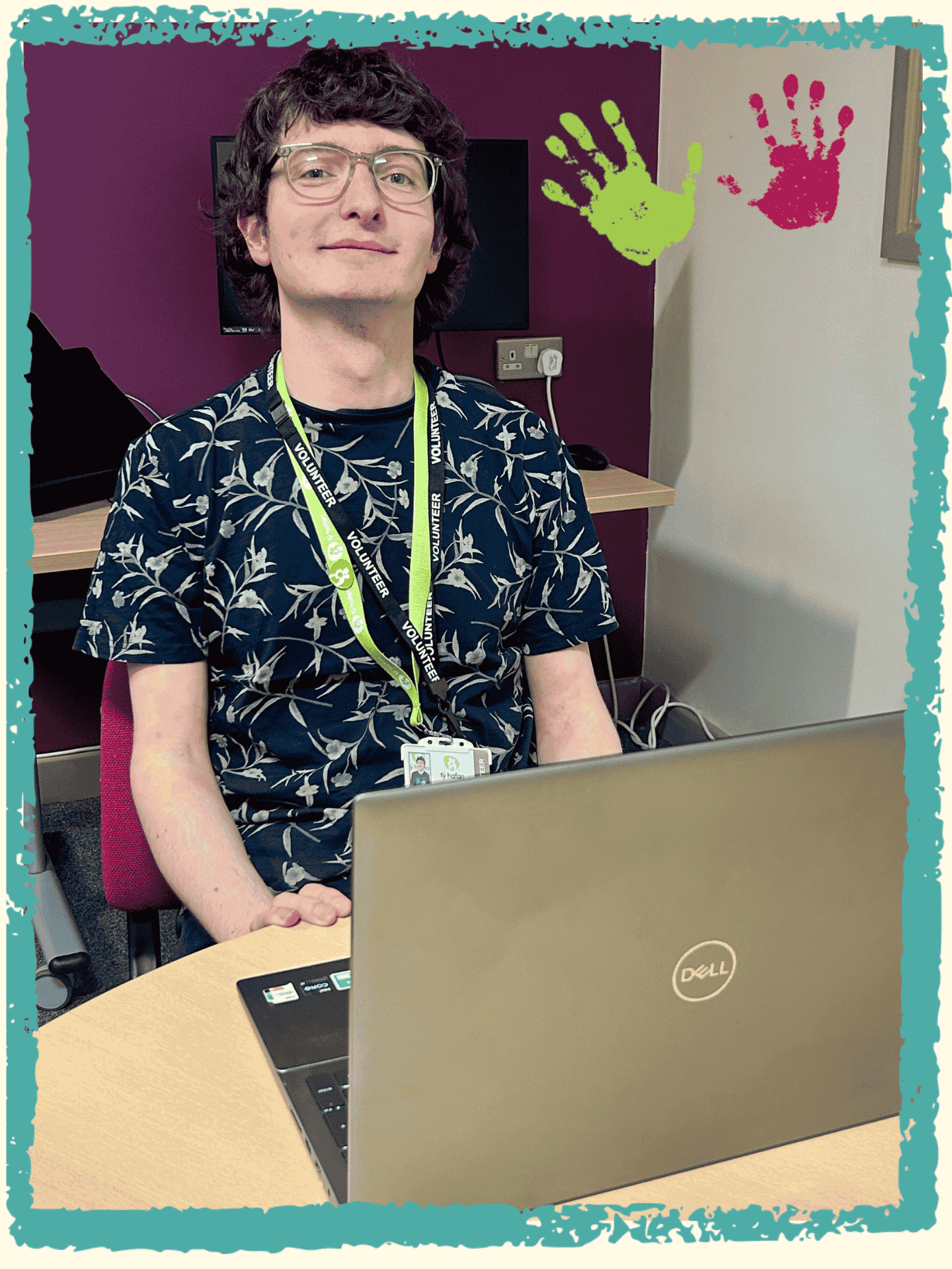 Picture of head office volunteer working