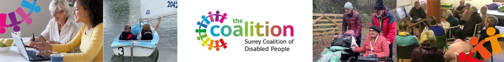 Surrey Coalition of Disabled People 's Banner