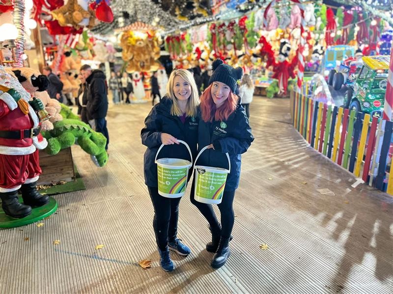 Bucket collection volunteers at Winter Wonderland
