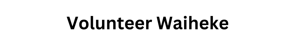 Volunteer Waiheke's Banner