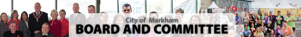 City of Markham - Board & Committee's Banner